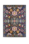 Benzara Artistic Polypropylene Area Rug with Flower Pattern, Multicolor