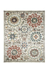 Benzara Classic Area Rug In Recycled Polyester & Latex Backing, Multicolor