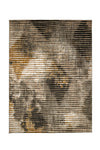 Benzara Linear Designed Polyester Area Rug With Latex Backing, Multicolor