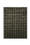 Benzara Modern Nylon Area Rug With Latex Backing, Small, Black and Cream