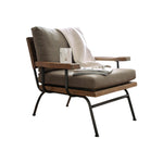 Benzara Fabric Upholstered Accent Chair, In Brown And Black