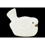 Benzara Nodding Bird Figurine In Ceramic, Glossy White