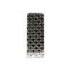 Benzara Rectangular Porcelain Vase In Octagonal Pattern, Large, Silver
