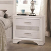 Benzara Wooden Nightstand with Hidden Jewelry Tray, White