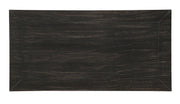 Benzara Transitional Style Wooden Writing Desk with Block Legs, Black