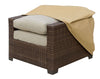 Benzara Outdoor Chair Waterproof Fabric Dust Cover, Large, Light Brown