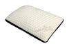 Benzara Sculptured Stretch Knit Fabric Pillow with Memory Foam, White and Black