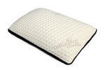 Benzara Sculptured Stretch Knit Fabric Pillow with Memory Foam, White and Black