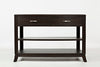 Benzara Transitional Style Wooden Sofa Table With 2 Drawers & 2 Shelves, Birch Brown