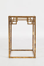 Benzara Marble and Matte Gold Nesting Tables, Set Of 2