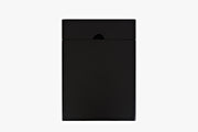 Benzara Wooden Chairside Table With Hidden Power Charger, Antique Black