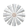 Benzara Decorative Wood and Metal Windmill Wall Decor, Gray
