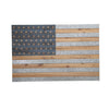 Benzara Wood and Tin American Flag  Wall Decor Accent, Multicolor