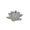 Benzara Crystal Lotus Votive Tealight Candle Holder, Multicolor