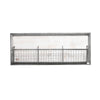 Benzara Traditional Metal Wall Basket with Three Sections, Gray