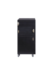 Benzara Rectangular Convertible Coffee Table with Spacious Storage and Castors, Black