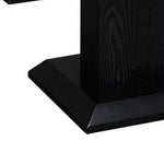 Benzara 18 Inch Wooden Coffee Table with LED and Beveled Edges, Black