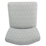 Benzara Textured Fabric Upholstered Wooden Counter Stool with Backrest, Gray and Brown