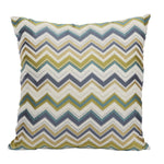 Benzara Woven Design Fabric Accent Pillow in Chevron Pattern, Multicolor