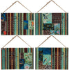 Benzara 4 Piece Nature Inspired Calendar Wall Decor Set in Metal, Set of 4, Multicolor