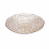 Benzara Glass Constructed Charger Plate  with CrackLed Surface, Pink