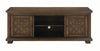 Benzara 60" Wooden TV Console with 2 Storage Compartments and 2 Door Cabinets, Brown