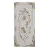 Benzara Traditional Style Decorative Wall Panel, White and Brown