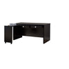 Benzara 2 Drawer Wooden Desk with Movable Return, Dark Brown
