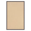 Benzara 8 x 5 Machine Tufted Wool Rug with Action Backing, Brown and Gray