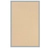 Benzara 8 x 2.5 Machine Tufted Wool Rug with Action Backing, Brown and Ice Blue