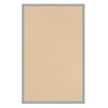 Benzara 8 x 5 Machine Tufted Wool Rug with Action Backing, Brown and Ice Blue