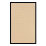 Benzara 12 x 2.5 Machine Tufted Wool Rug with Action Backing, Brown and Black
