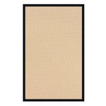Benzara 8 x 5 Machine Tufted Wool Rug with Action Backing, Brown and Black