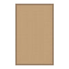 Benzara 2.83 x 1.83 Machine Tufted Wool Rug with Action Backing, Beige