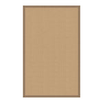 Benzara 2.83 x 1.83 Machine Tufted Wool Rug with Action Backing, Beige
