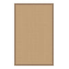 Benzara 6 x 4 Machine Tufted Wool Rug with Action Backing, Beige