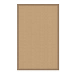 Benzara 8 x 5 Machine Tufted Wool Rug with Action Backing, Beige