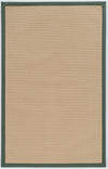 Benzara 6 x 4 Machine Tufted Wool Rug with Action Backing, Beige and Green