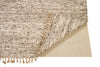 Benzara 8 x 2 Feet Non Slip Rubber Rug Pad with Open Weave Design, Cream