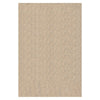 Benzara 8 x 5 Feet Non Slip Rubber Rug Pad with Open Weave Design, Cream
