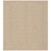 Benzara 10 x 8 Feet Non Slip Rubber Rug Pad with Open Weave Design, Cream