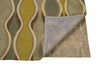 Benzara 3 X 2 Feet Plush Felt Rug Pad with Non Slip Rubber Backing, Gray