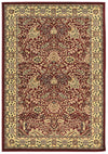 Benzara 3 X 2 Feet Persian Power Loom Polypropylene Rug, Beige and Red