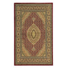 Benzara 3 X 2 Feet Heriz Power Loom Polypropylene Rug, Red and Beige