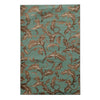 Benzara 3 X 2 Feet Power Loom Polypropylene Rug with Filigree Detail, Blue and Brown