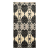 Benzara 3 X 2 Feet Power Loom Polypropylene Rug with Damask Pattern, Gray and White