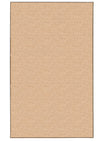Benzara 2.83 x 1.83 Feet Hand Tufted Wool Rug with Jute Backing, Natural Brown
