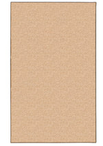 Benzara 2.83 x 1.83 Feet Hand Tufted Wool Rug with Jute Backing, Natural Brown