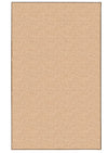 Benzara 5 X 3 Feet Hand Tufted Wool Rug with Jute Backing, Natural Brown
