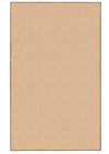 Benzara 5.58 x 4 Feet Hand Tufted Wool Rug with Jute Backing, Natural Brown